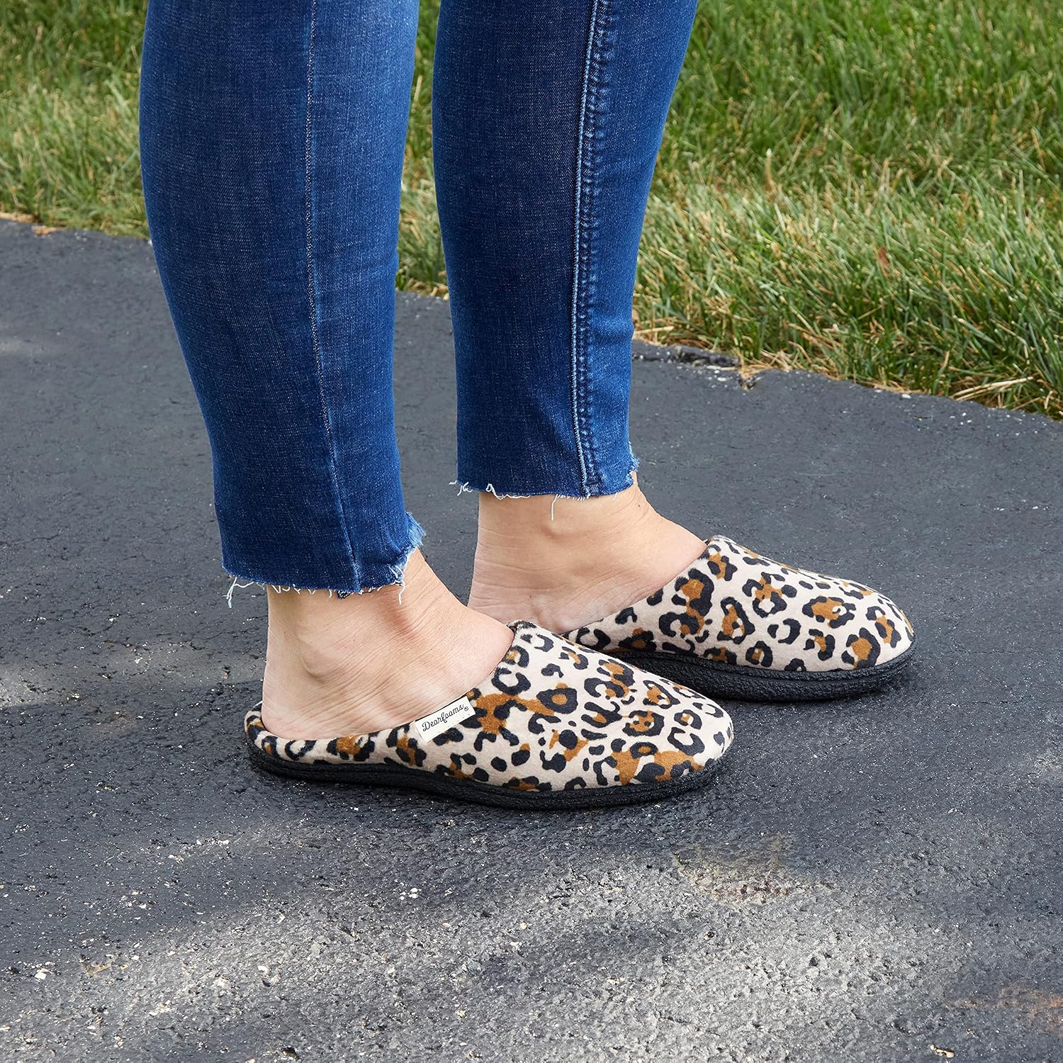 Leslie Terry Clog House Shoes with Memory Foam, Indoor Slippers with Wide Widths