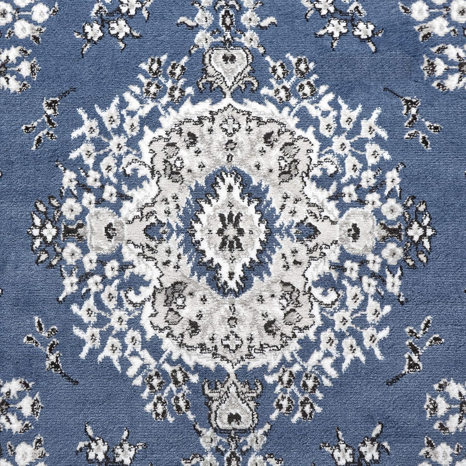 Home Dynamix Premium Sakarya Traditional Medallion Border Area Rug, Ivory/Brown, 7'9"x10'8" Rectangle