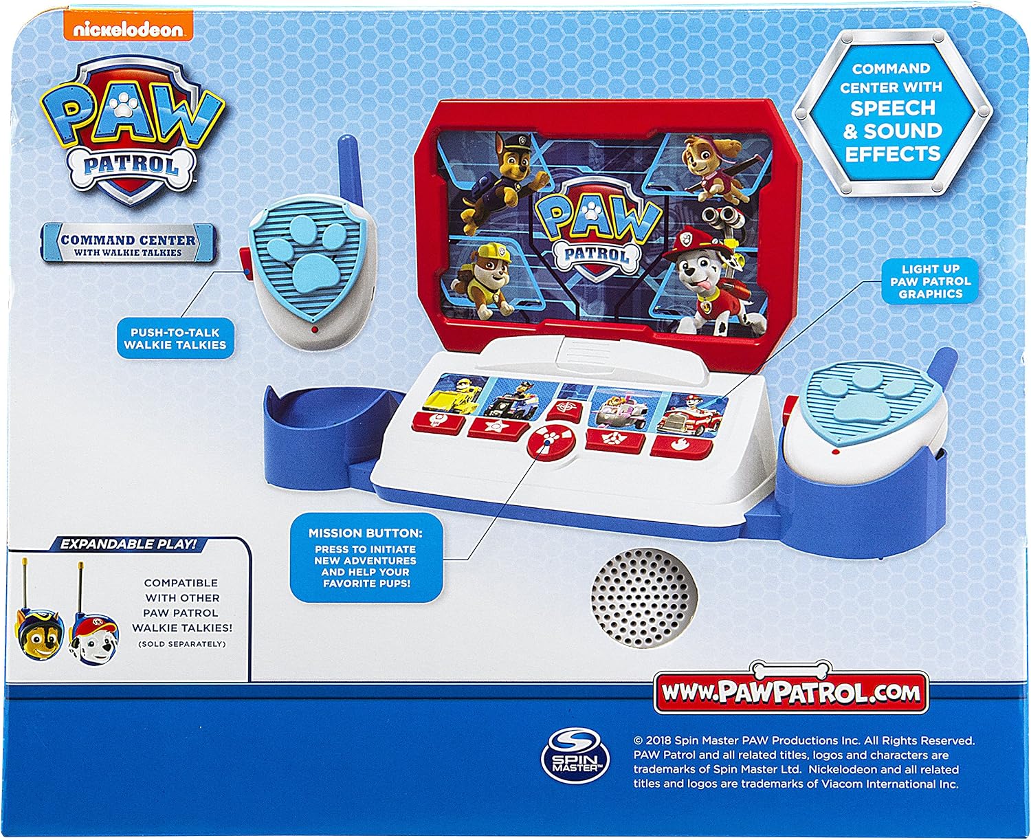 Paw Patrol Toy Walkie Talkie Command Center for Kids, Fun Paw Patrol Toys