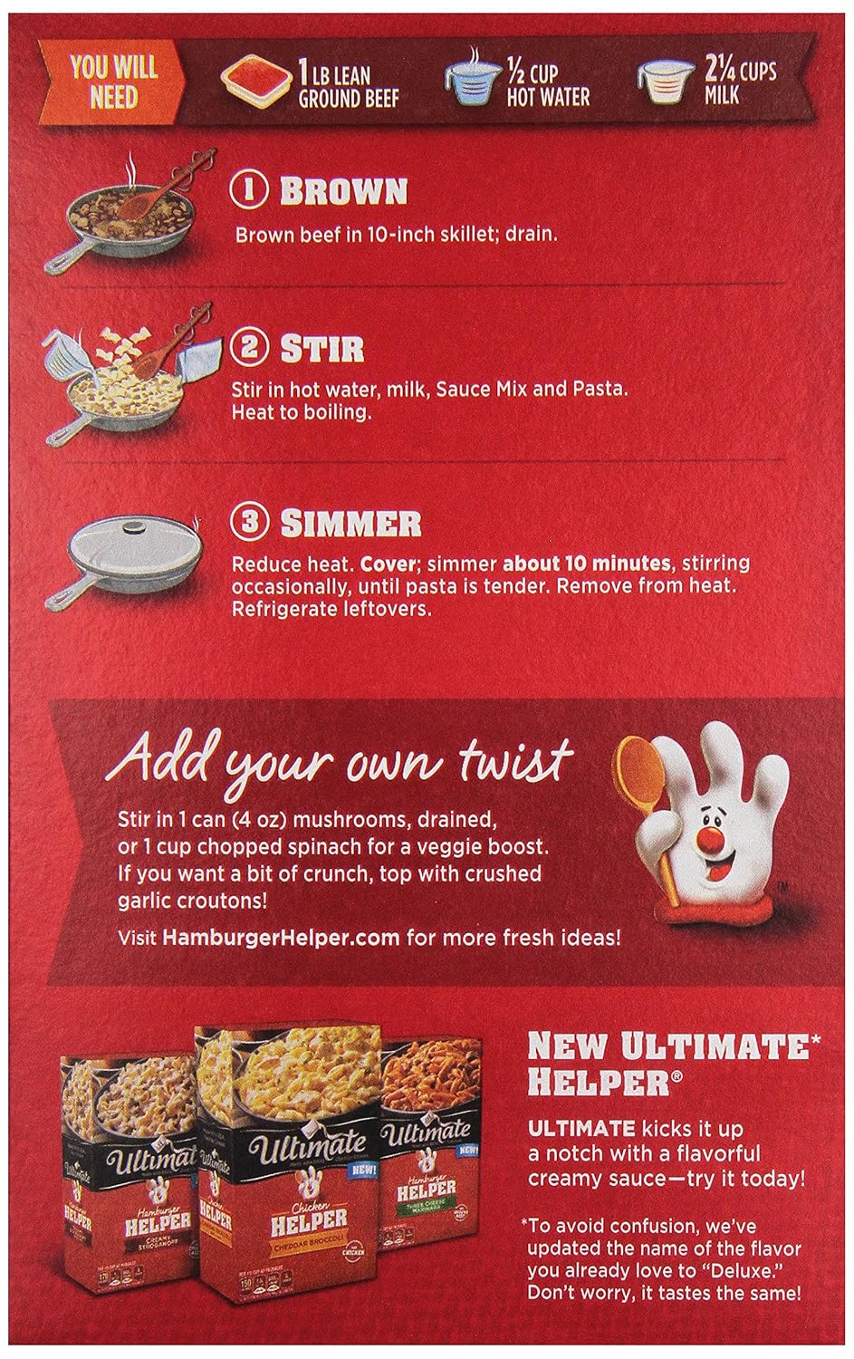 Hamburger Helper Deluxe Beef Stroganoff, 5.5 Oz