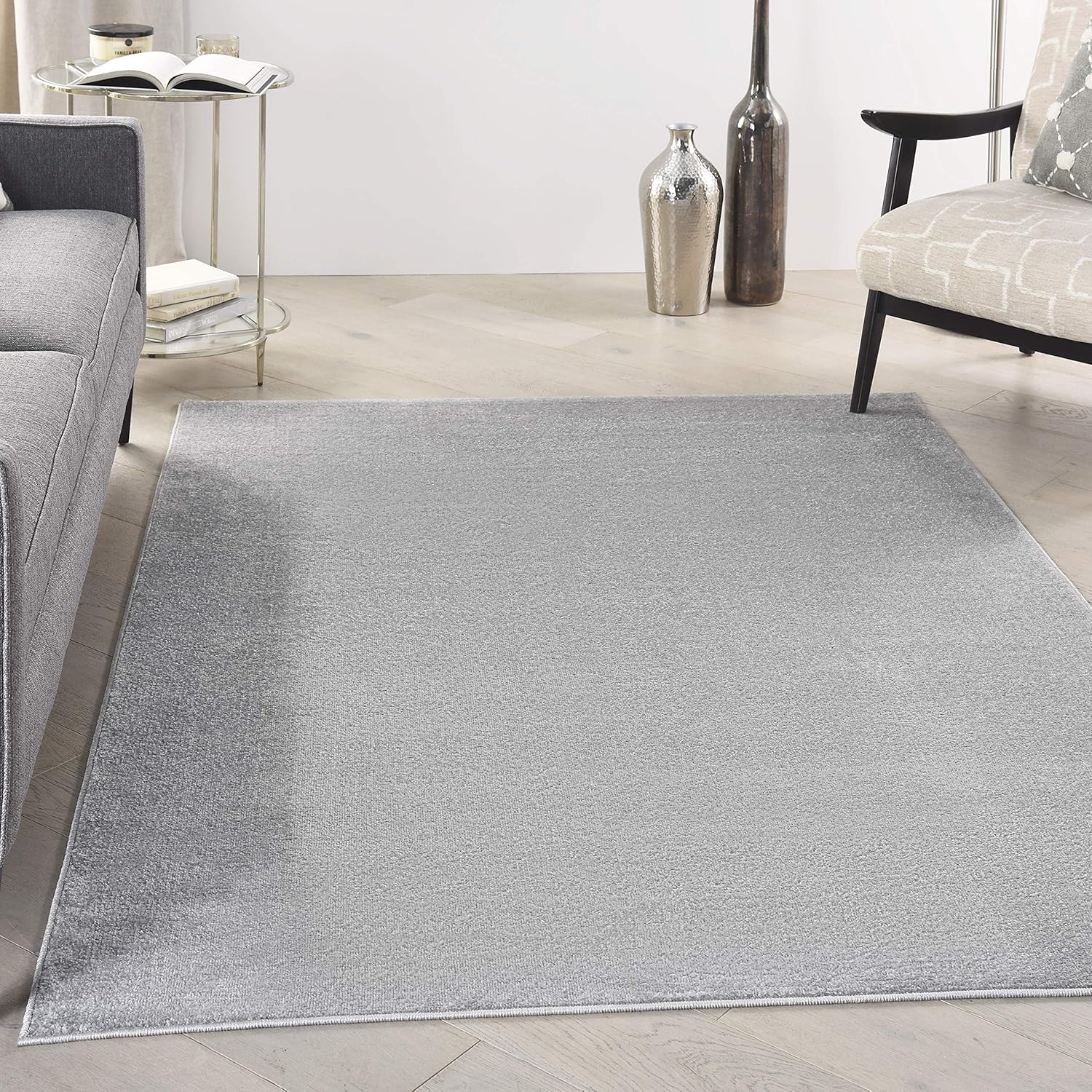 Nourison Home Essentials Indoor Outdoor Area Rug, Ivory Beige, 7' x 10'
