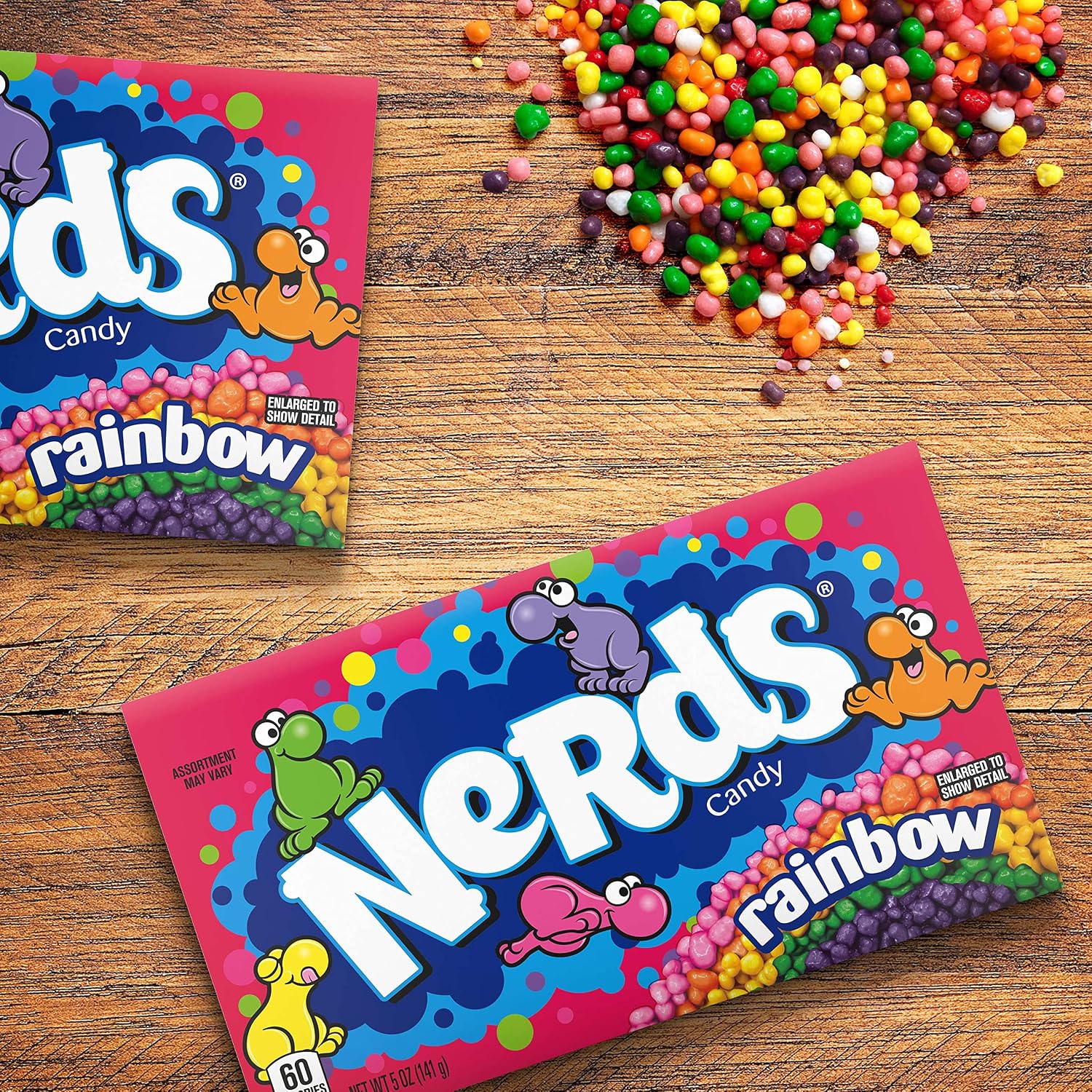 Nerds Candy, Rainbow, 5 Ounce Movie Theater Candy Boxes (Pack of 12)