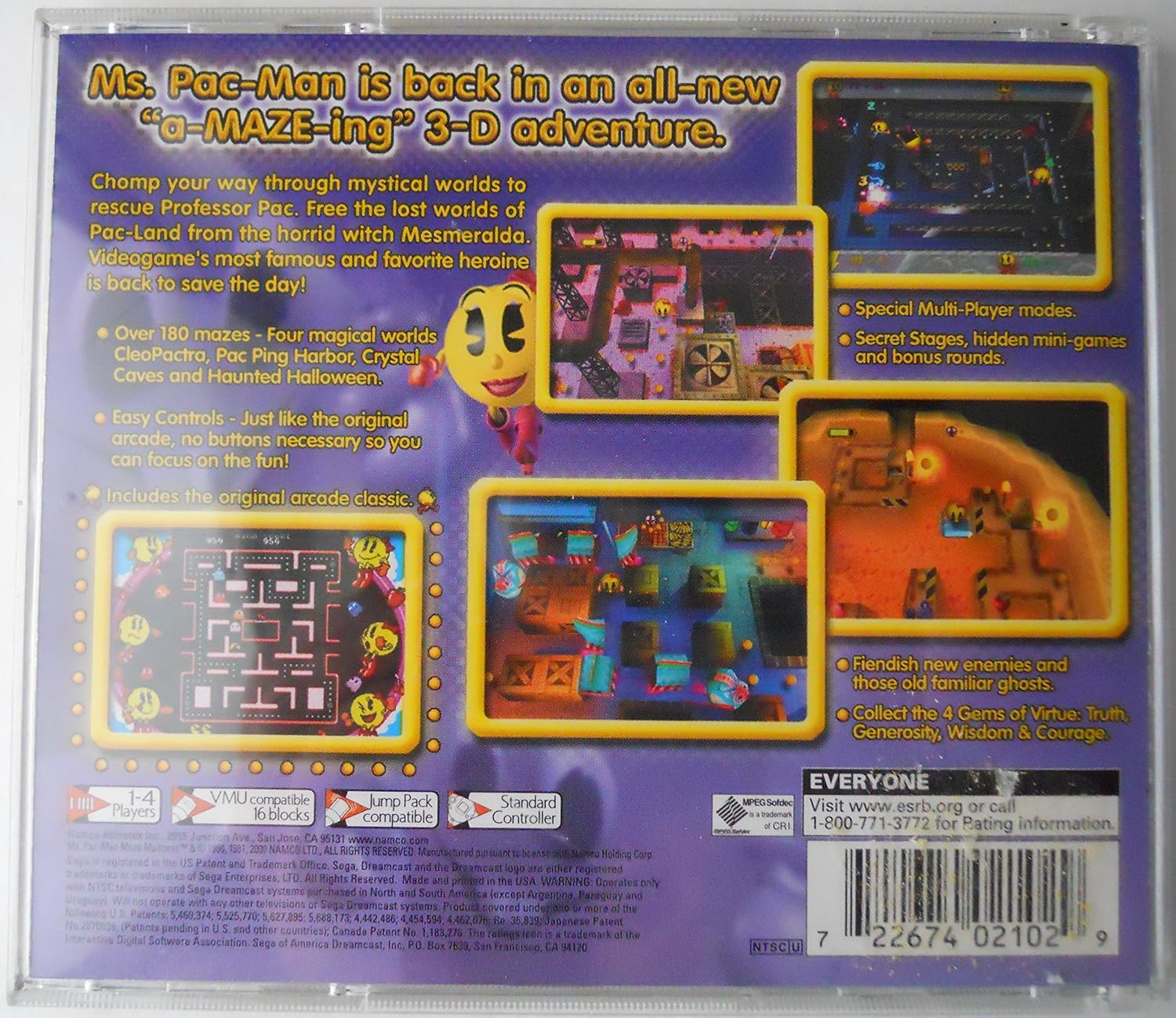 Ms. Pac-Man Maze Madness - Sega Dreamcast