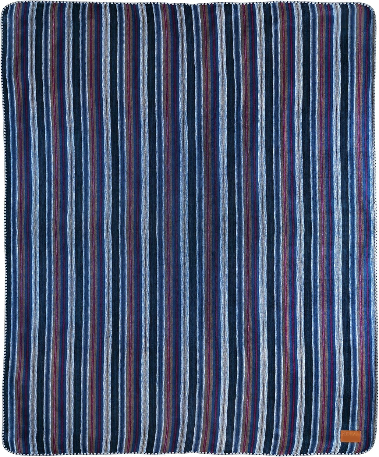 QISU Alpaca Wool Blanket Throw | Large, Beautiful, Warm, Variegated | 85 x 65 inches | Ultra-Soft, Hypoallergenic and Breathable | Non-Itchy or Scratchy Fabric (Green Variegated)