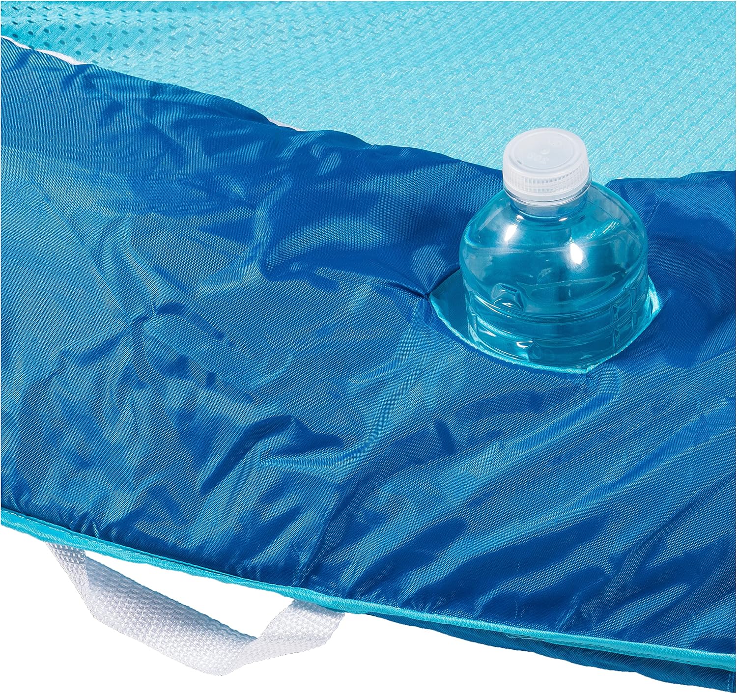 SwimWays Spring Float Recliner 6060700 Water Buoyant Summertime Relaxation Comfort Lounge Seat with Cup Holder for Pool Lake Beach Pond River Island