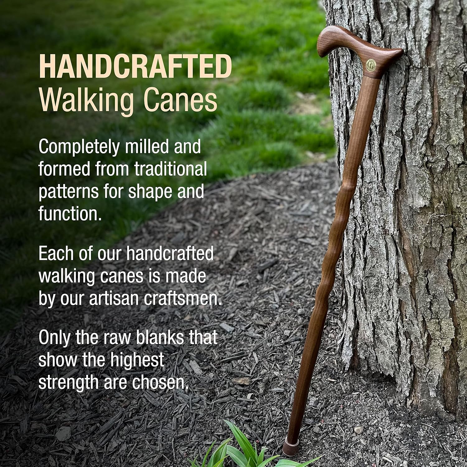 Brazos Handcrafted Wood Walking Cane, Twisted Cocobolo, Derby Style Handle, for Men & Women, Made in the USA, 37"