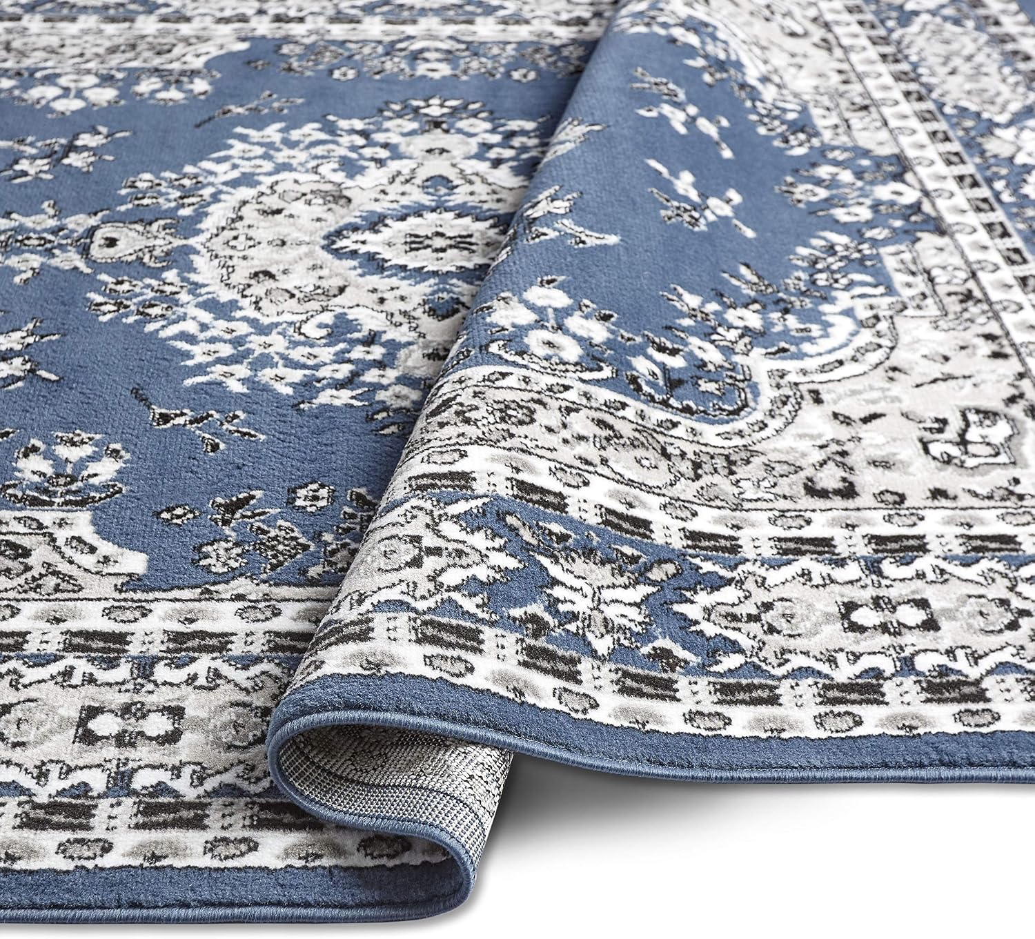 Home Dynamix Premium Sakarya Traditional Medallion Border Area Rug, Ivory/Brown, 7'9"x10'8" Rectangle