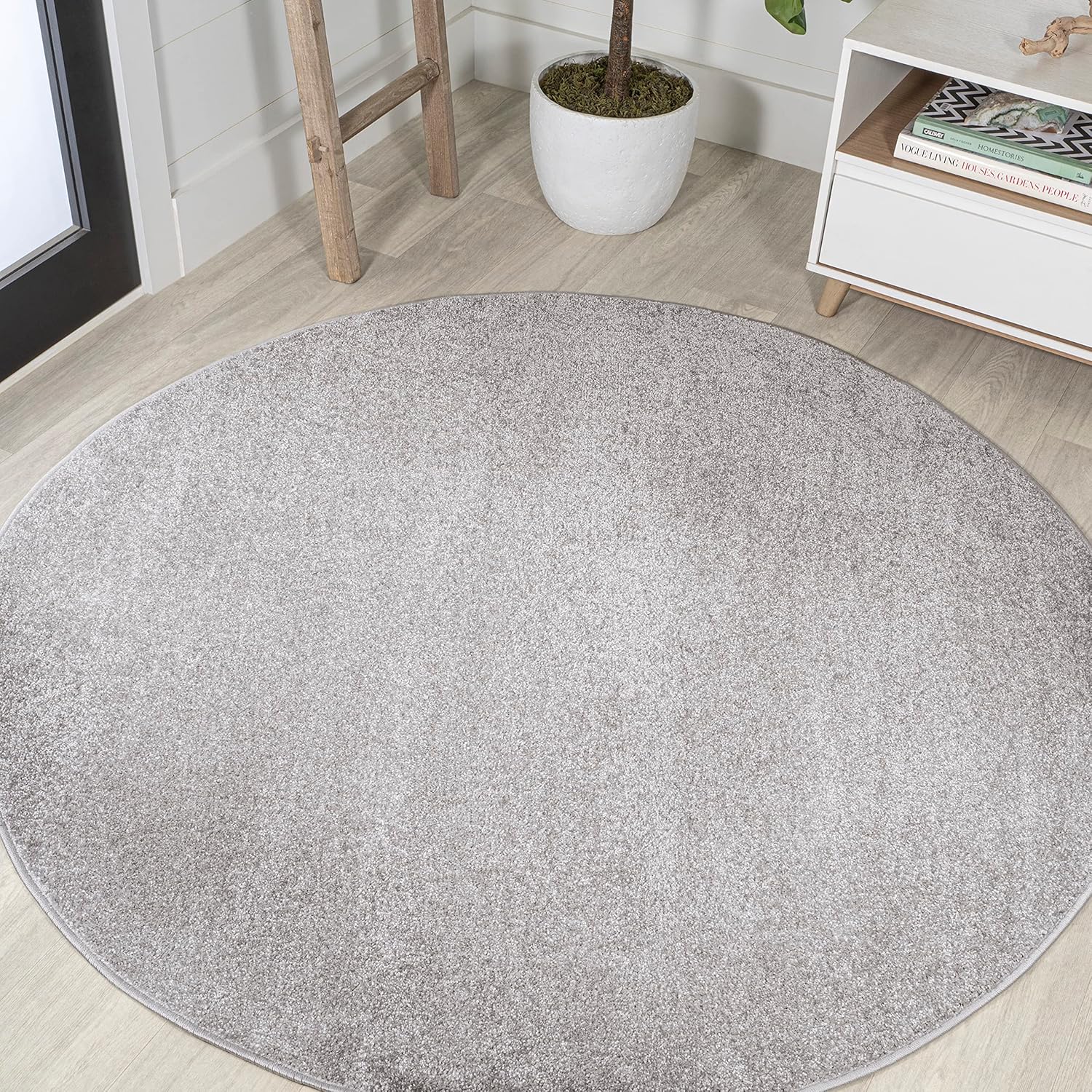 JONATHAN Y Haze Solid Low-Pile Brown Indoor Area Rug 8x10, Coastal, Bohemian, Minimalist, Classic, Easy-Cleaning for Living Room, Bedroom, Kitchen