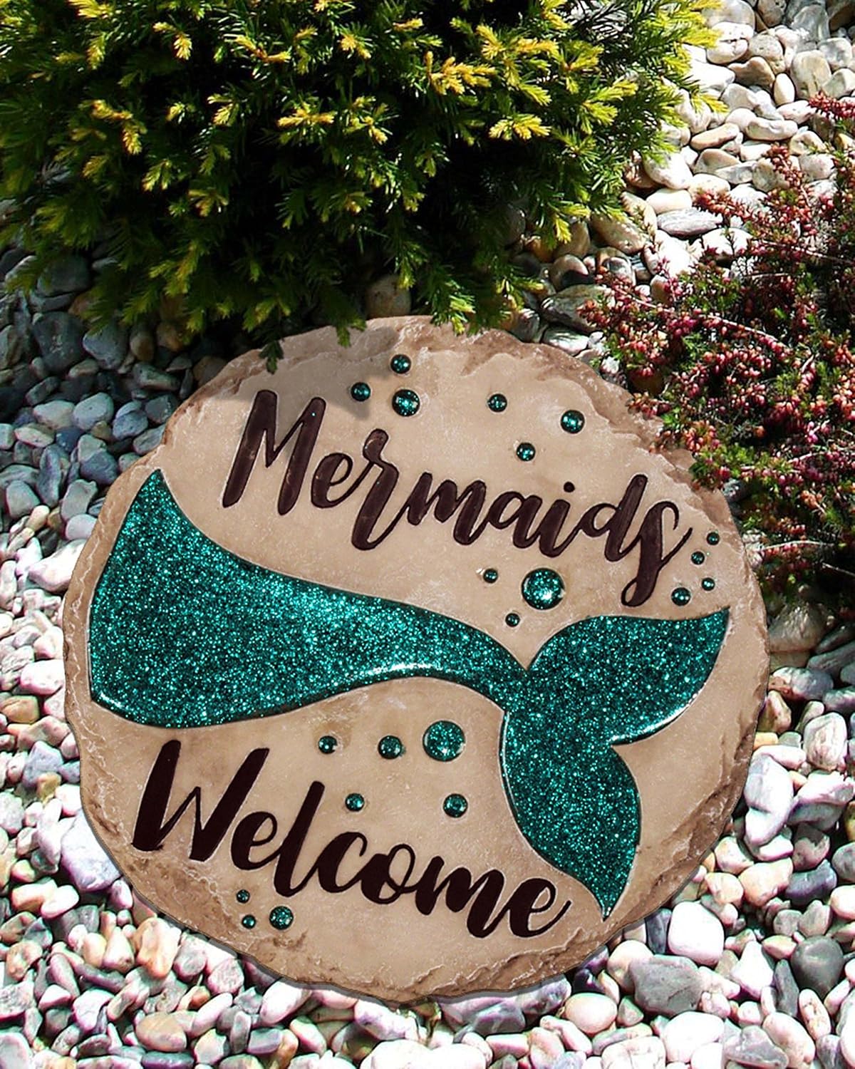 Spoontiques - Garden Décor - Nut House Stepping Stone - Decorative Stone for Garden