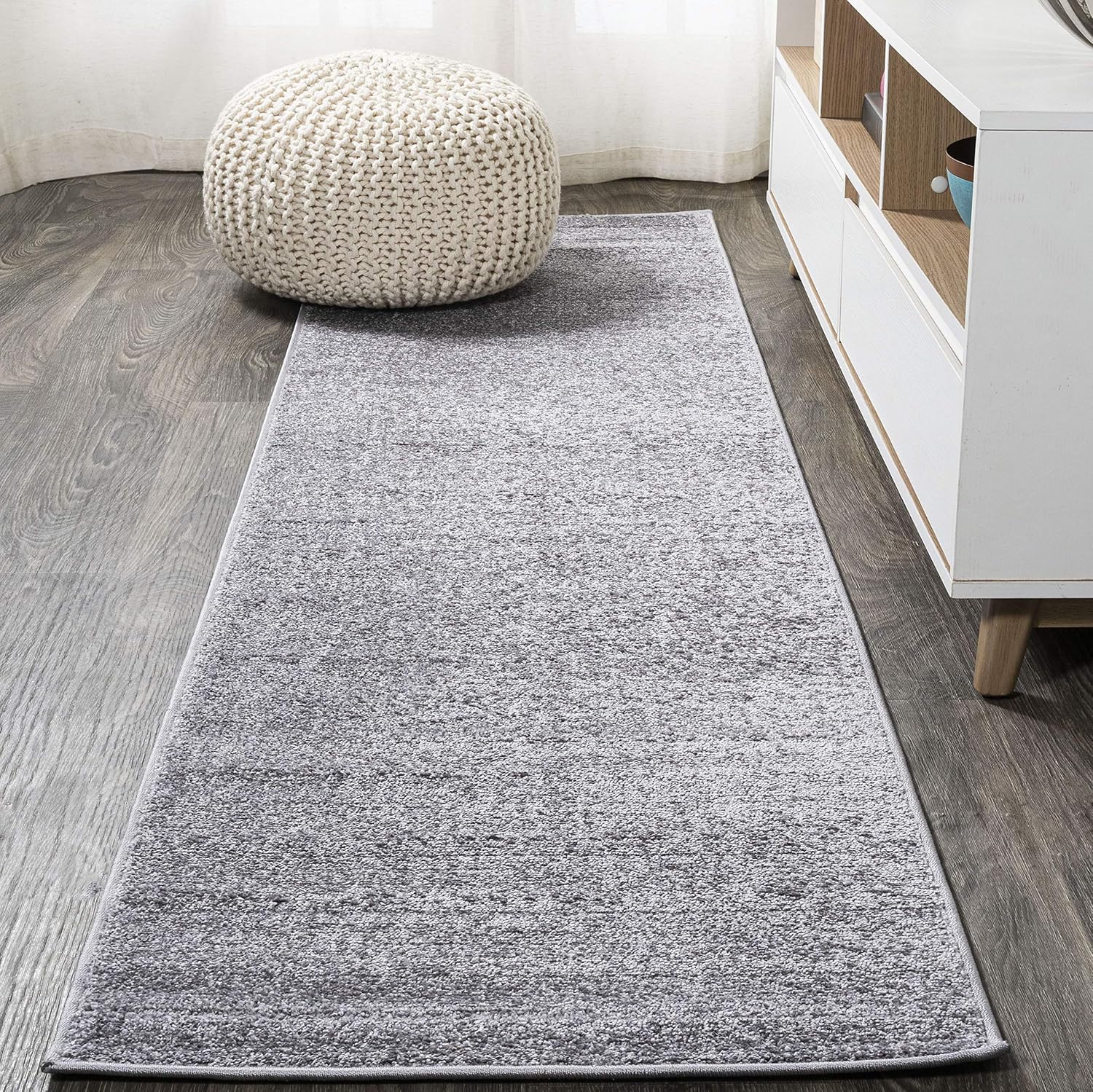 JONATHAN Y Haze Solid Low-Pile Brown Indoor Area Rug 8x10, Coastal, Bohemian, Minimalist, Classic, Easy-Cleaning for Living Room, Bedroom, Kitchen
