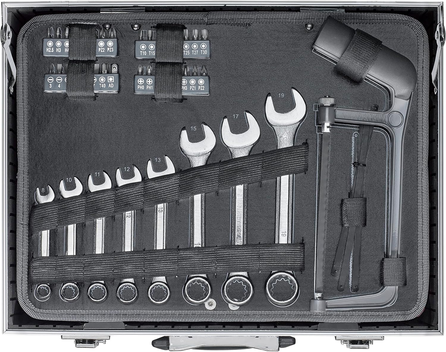 KWB Einhell 49375561 Set of 199 Manual Tools in Aluminum Case