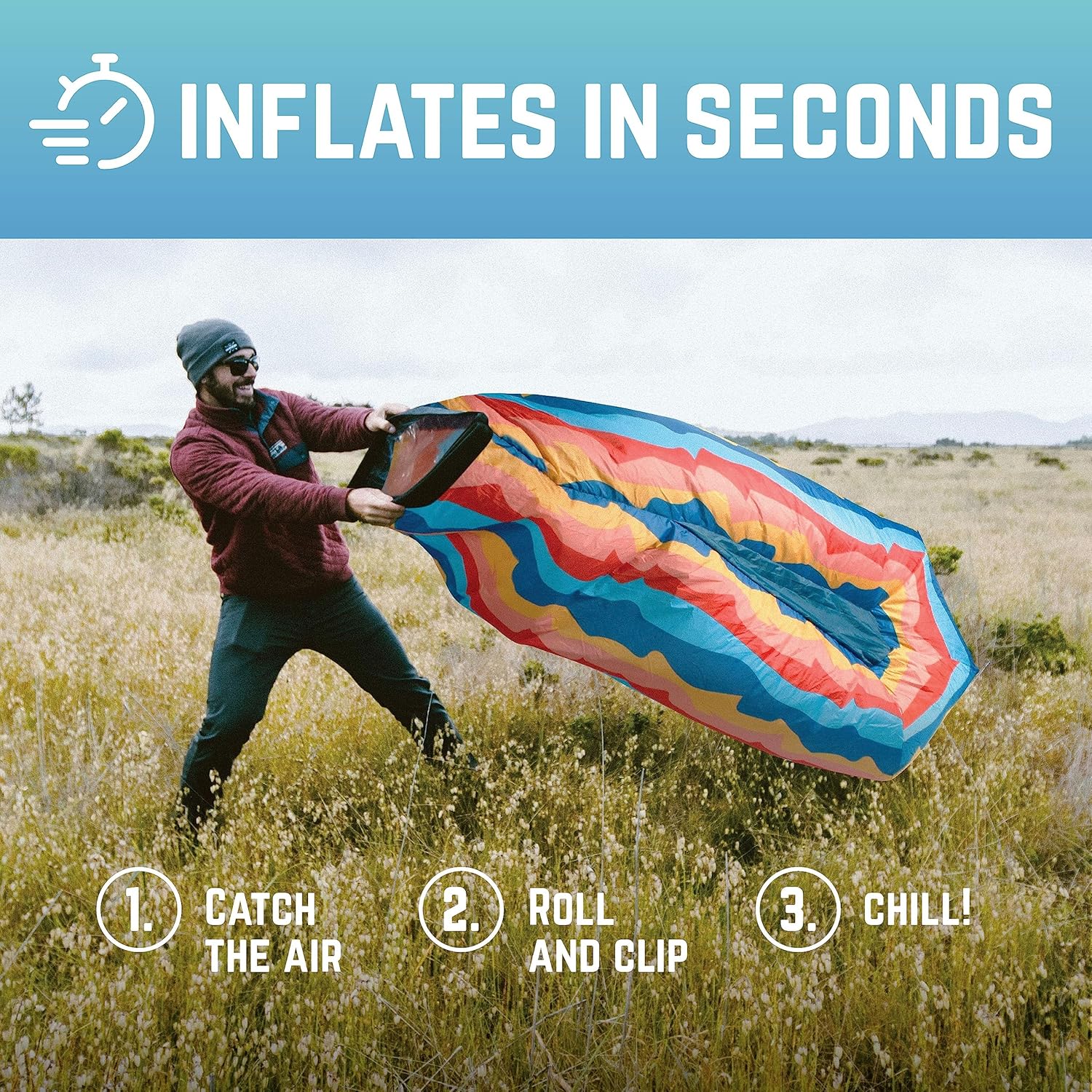 Chillbo Shwaggins, Inflatable Beach Lounger, Inflatable couches