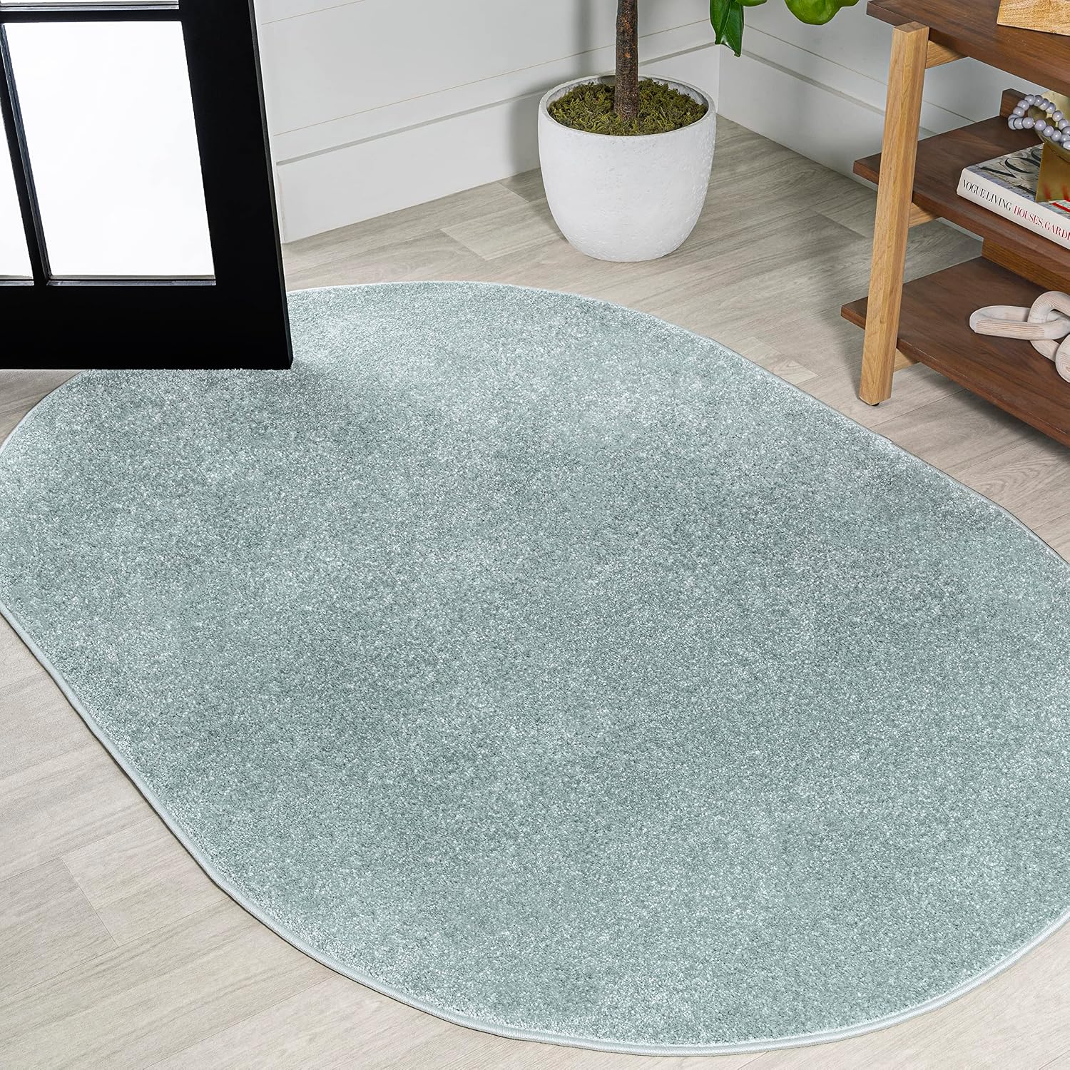 JONATHAN Y Haze Solid Low-Pile Brown Indoor Area Rug 8x10, Coastal, Bohemian, Minimalist, Classic, Easy-Cleaning for Living Room, Bedroom, Kitchen