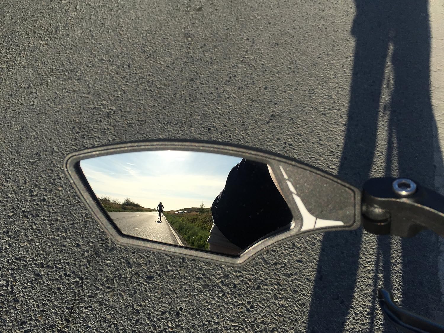 Hafny Handlebar Bike Mirror – HD Glass, Wide Angle, Adjustable 360° Rear View – Shatterproof, Anti-Glare, Premium, MTB, E-Bike, and Commuter Cycling Safety, HF-MR095 (Silver Left)