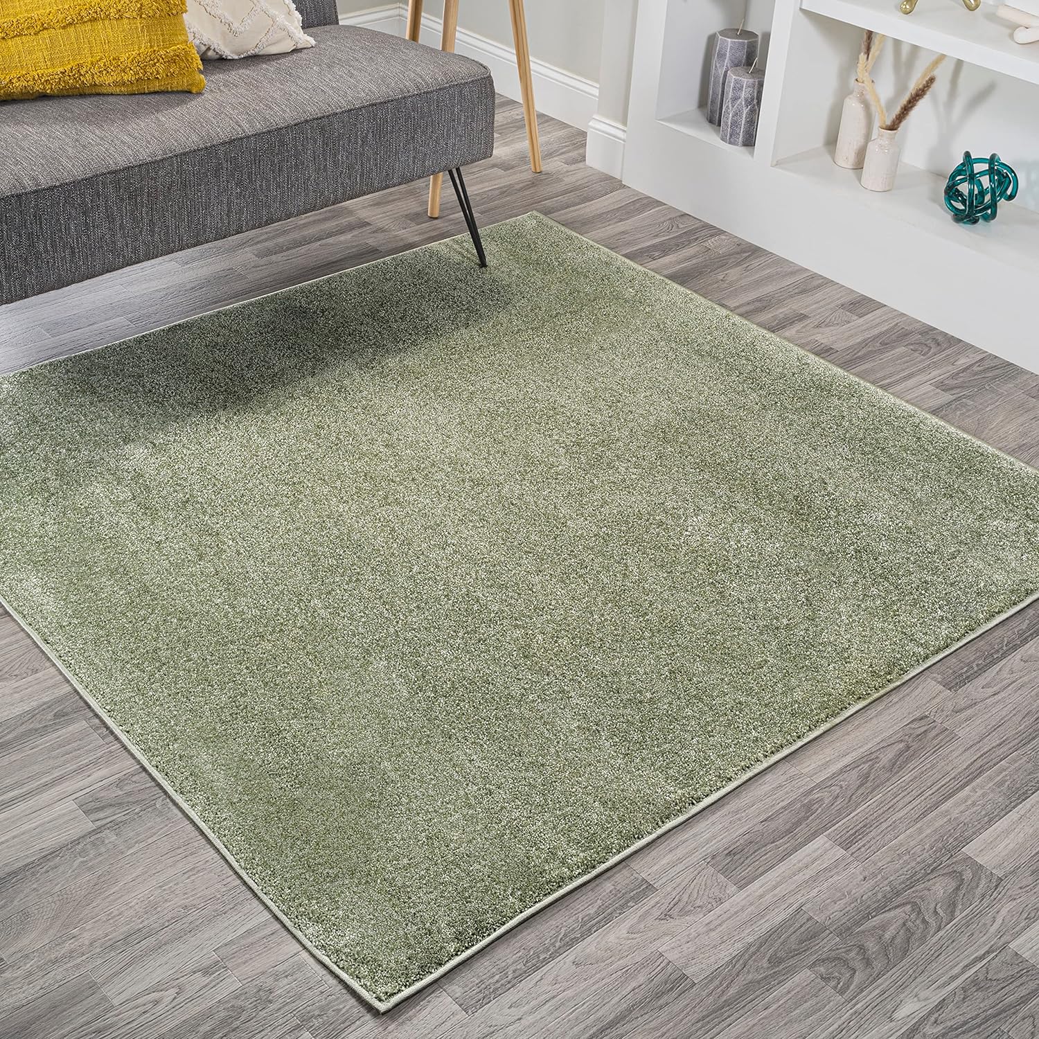 JONATHAN Y Haze Solid Low-Pile Brown Indoor Area Rug 8x10, Coastal, Bohemian, Minimalist, Classic, Easy-Cleaning for Living Room, Bedroom, Kitchen