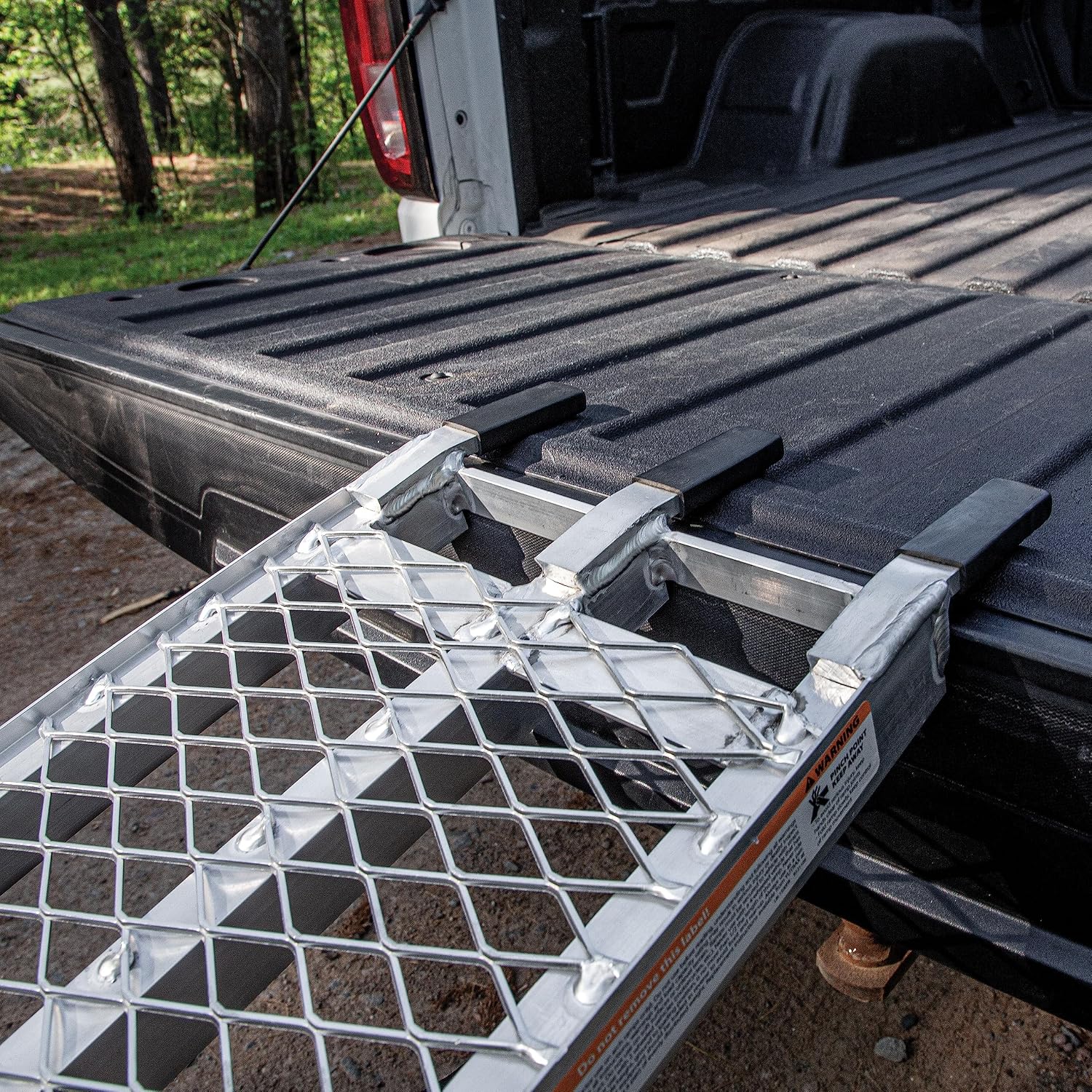 Single Folding XL Aluminum Truck, UTV/ATV, Motorcycle Loading Arch Ramp, 750lb Capacity