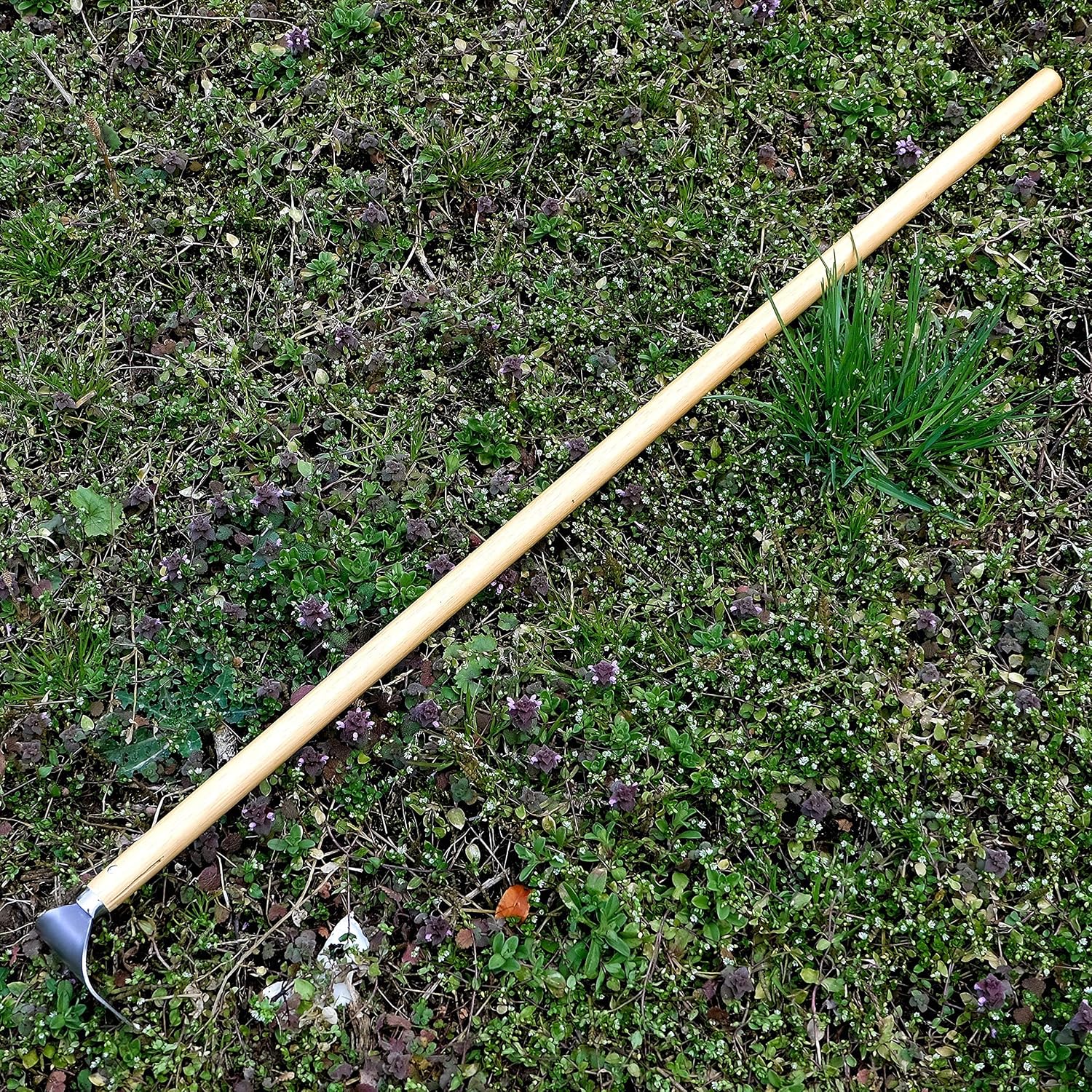 Garden Hoe Long Handle 43" Heavy Duty Japanese Stainless Steel, Made in JAPAN, Draw Hoe Weeding Tool, Stand Up Weeder Hand Tool