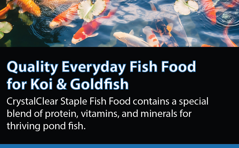 staple fish food crystalclear clear water high protein basic food