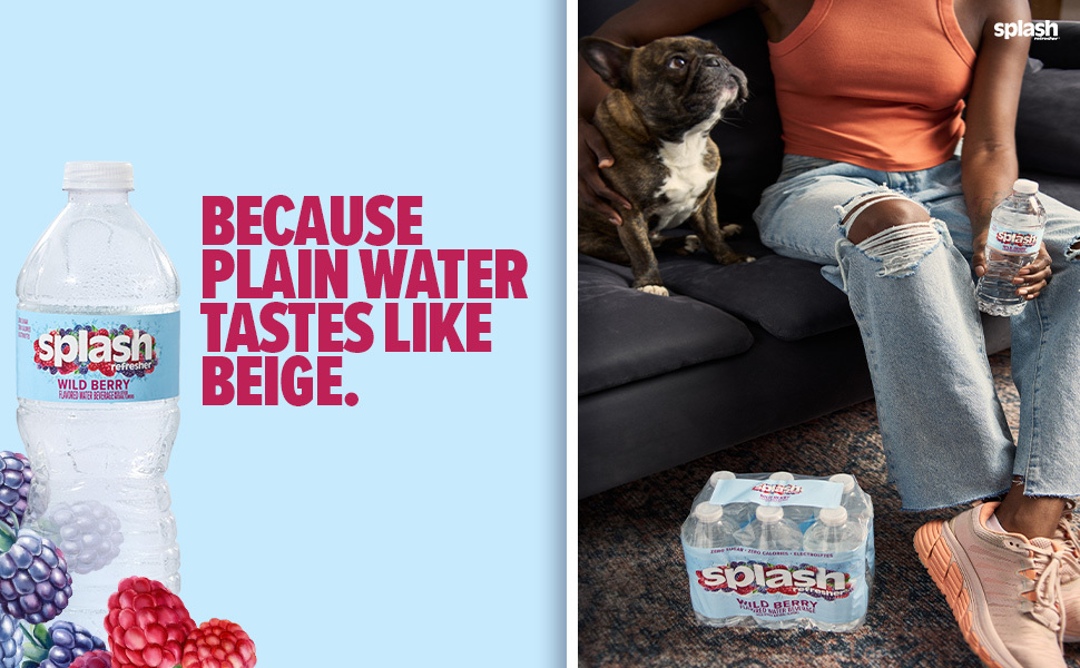 Splash Refresher flavored water bottle pack come with 6 water bottles so you can stock your pantry.
