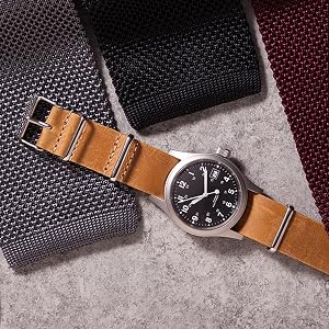 zulu watch strap leather 22mm watch band leather timex black leather strap watch leather strap men