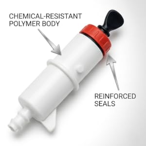bell matic with call outs like reinforced seal and polymer body