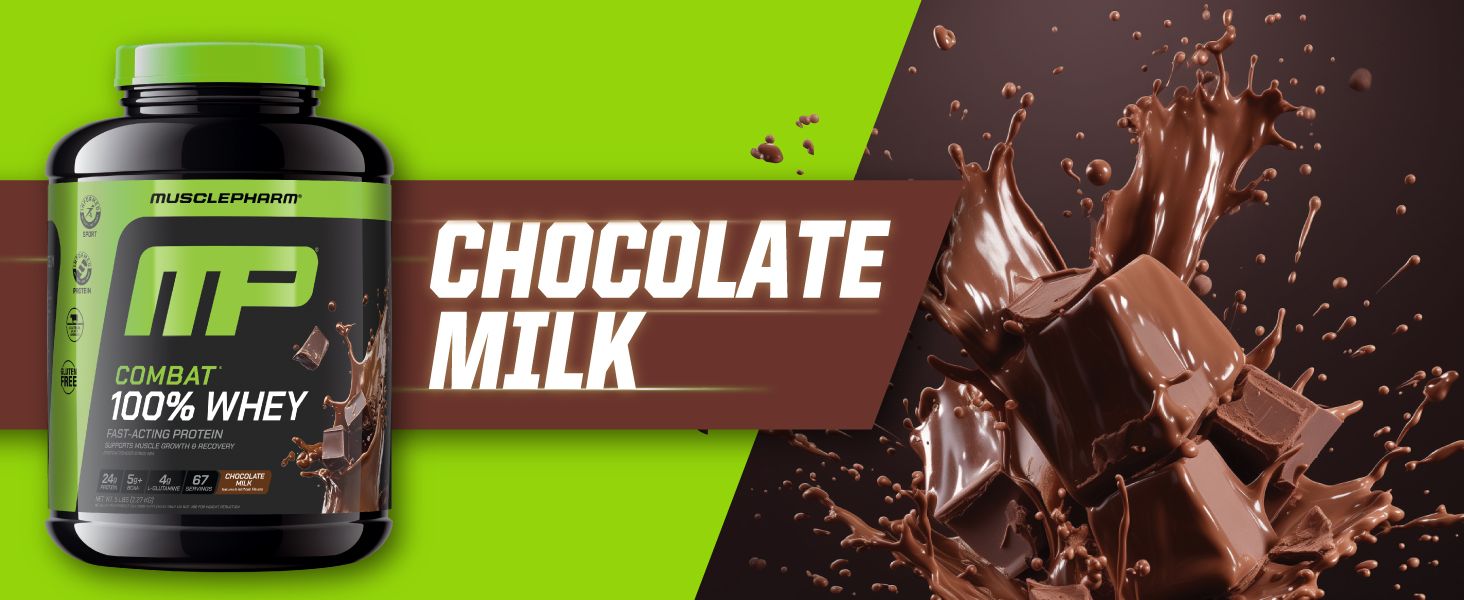 100% Chocolate Whey Protein for recovery and post workout