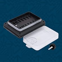 10-Way Waterproof Blade Fuse Box with cover off.