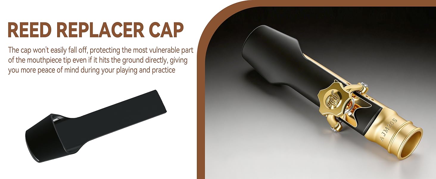 metal mouthpiece with cap