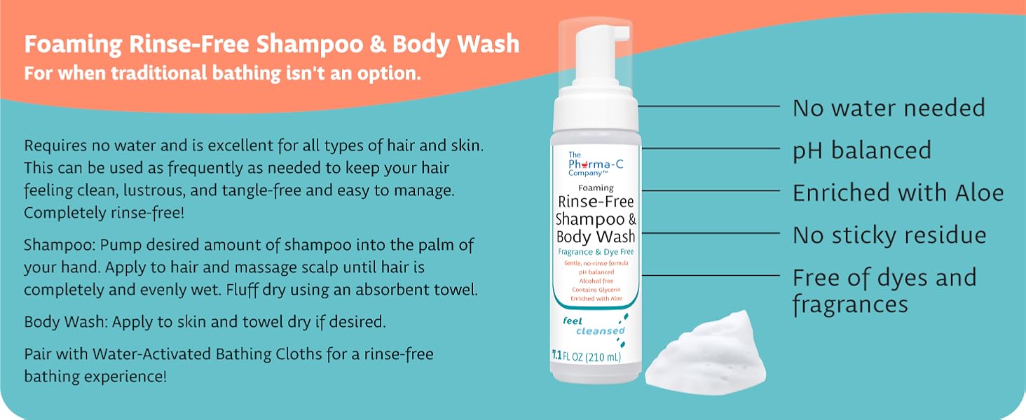 shampoo fragrance free dye free rinse free