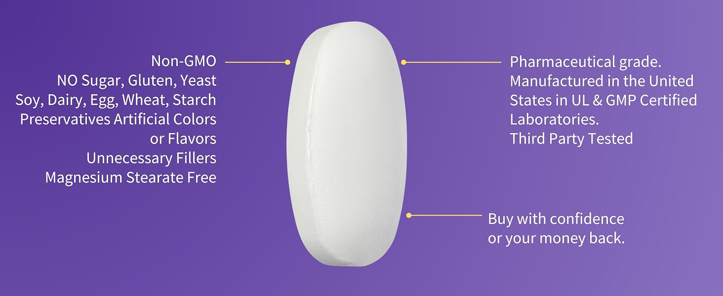 Pharmaceutical grade, manufactured in the United States.