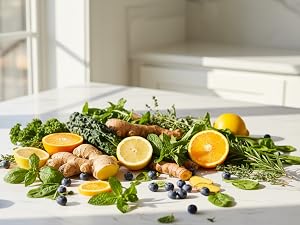 Table full of Supporting Herbs