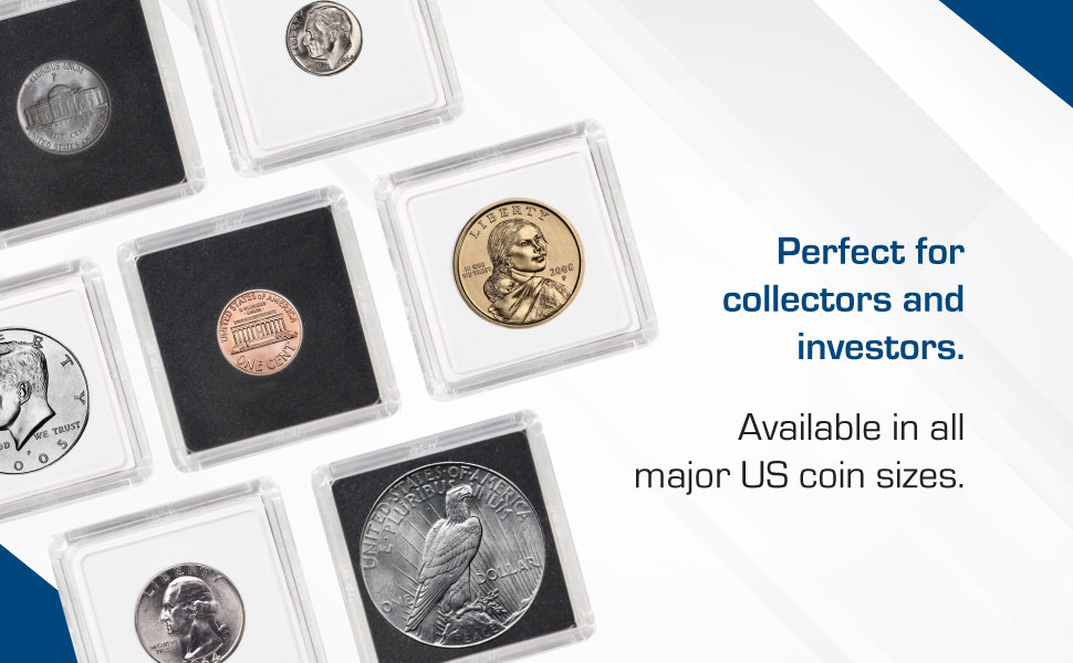 Ideal for collectors and investors – available in all major U.S. coin sizes.