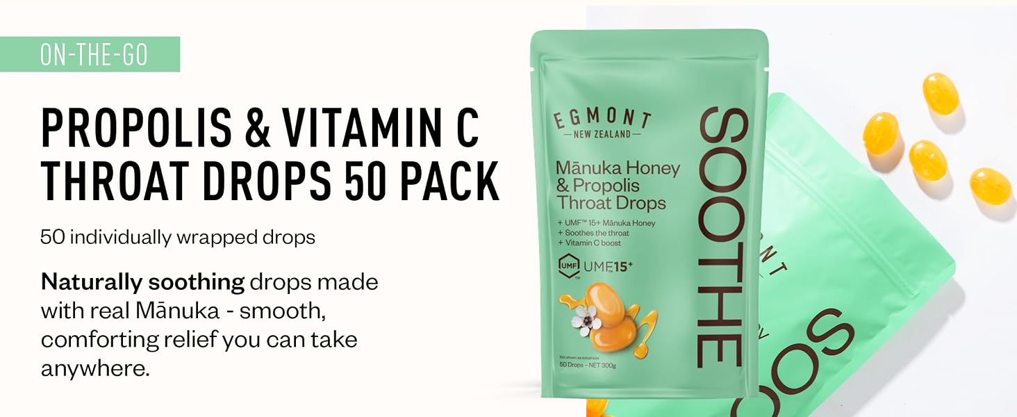Egmont Honey Throatdrops Propolis &amp; vitamin C