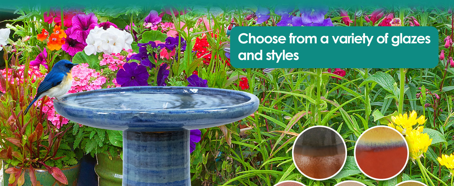 Choose from a variety of glazes and styles