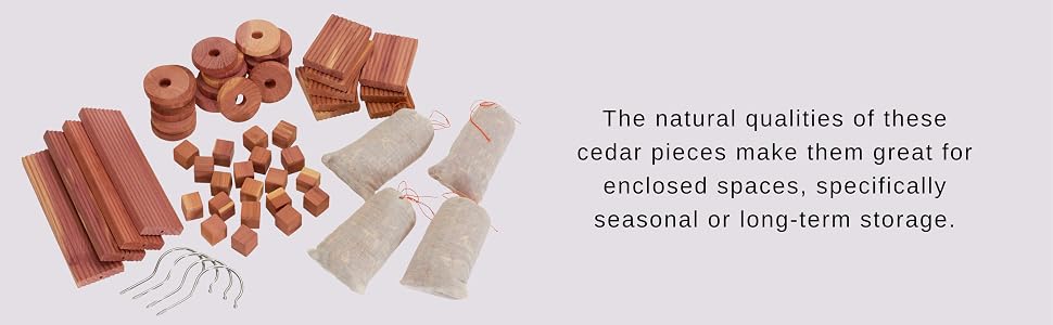 natural qualities make them great for enclosed spaces, specifically seasonal or long term storage