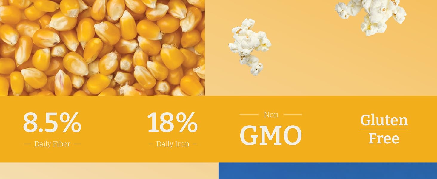 8.5% Daily Fiber, 18% Daily Iron, Non-GMO, Gluten Free