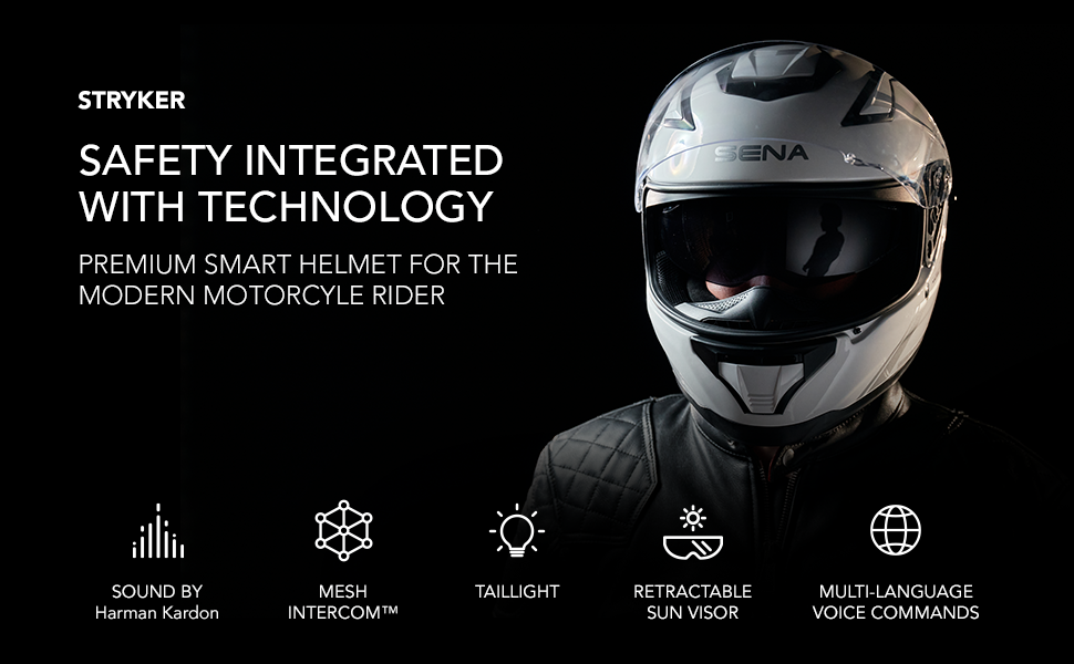 Sena Stryker Full-Face Smart Helmet