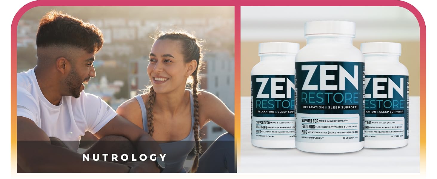 Nutrology TRIPACT Protein Powder Grass Fed Whey and Nutrology Zen Natural Magnesium Supplement