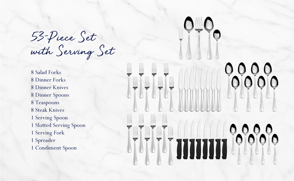mikasa flatware silverware set