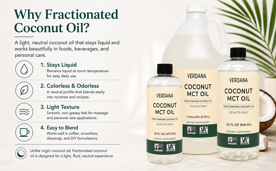 WHY FRACTIONATED COCONUT OIL?