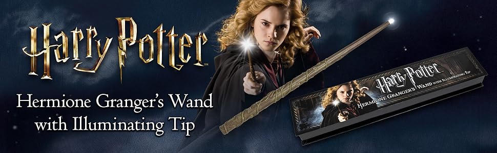 hermione, granger, harry potter, illuminating, tip, wand