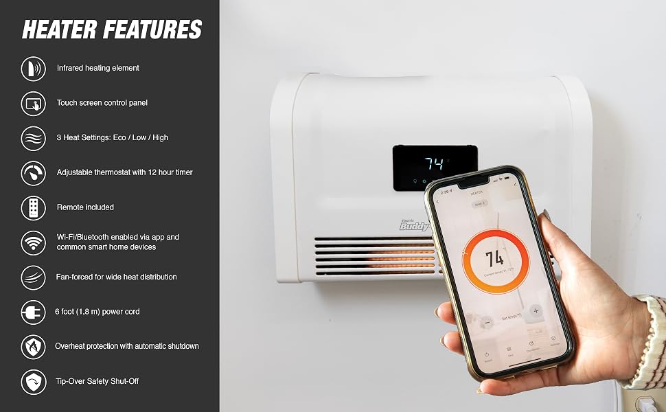 wall heater features