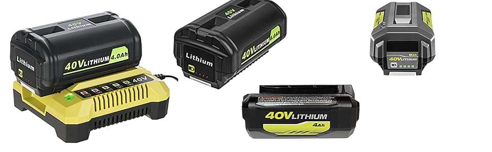 for Ryobi 40V battery 4.0Ah