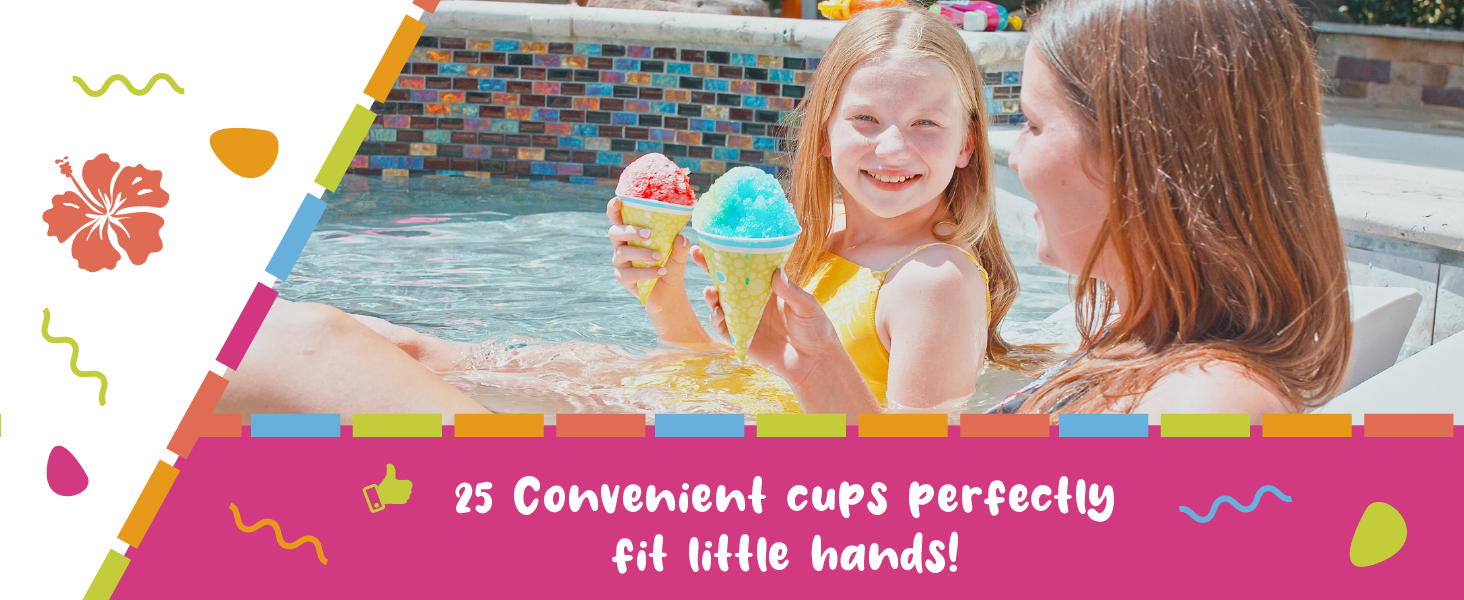 25 convenient cups perfectly fit little hands
