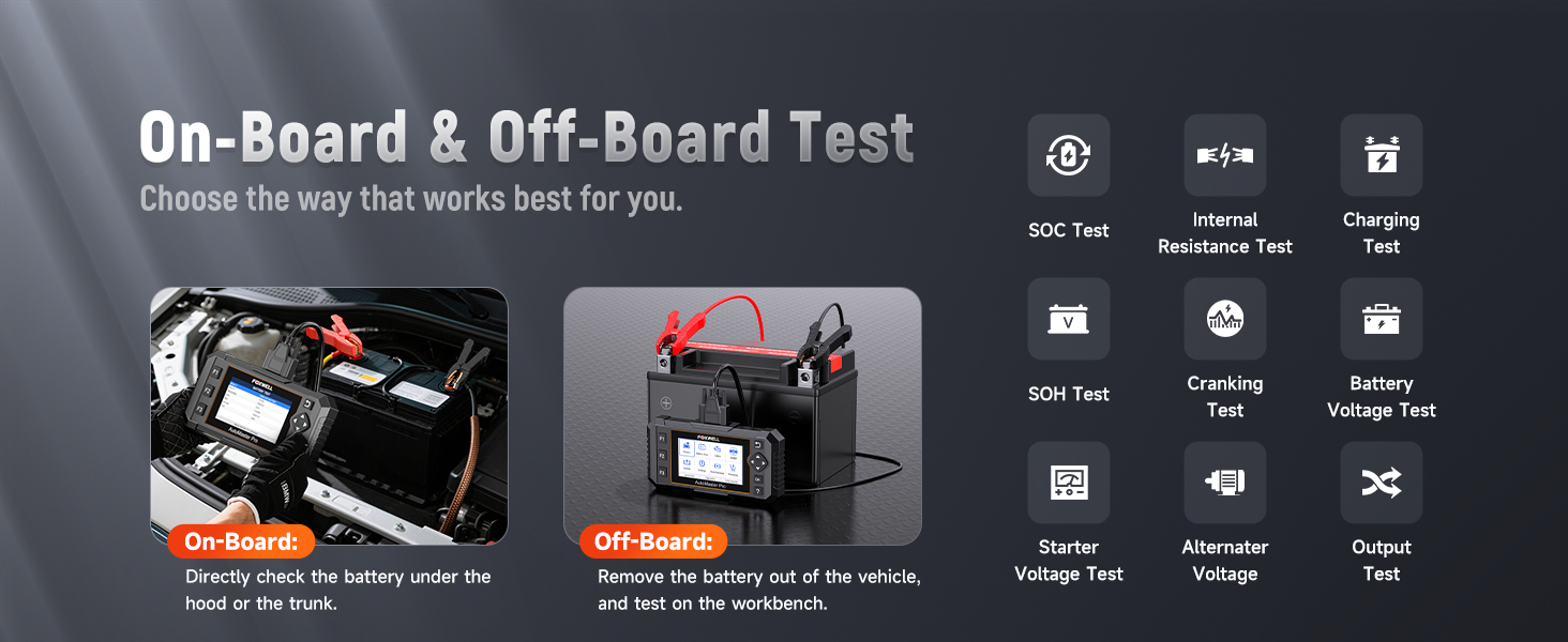 This obd car scanner diagnostic tool can do on &amp;amp; off board test, fitting for garage and fix shop.