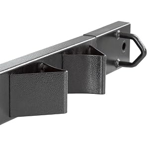 Motorcycle tie-down rack with wheel chocks