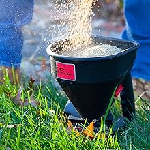 small spreader for garden seed lawn
