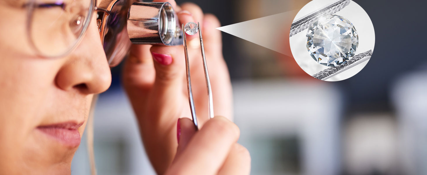 jewelry loop magnifier with light