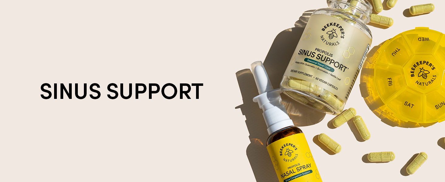 Reduces sinus irritation and histamine production. Supports seasonal nasal comfort.