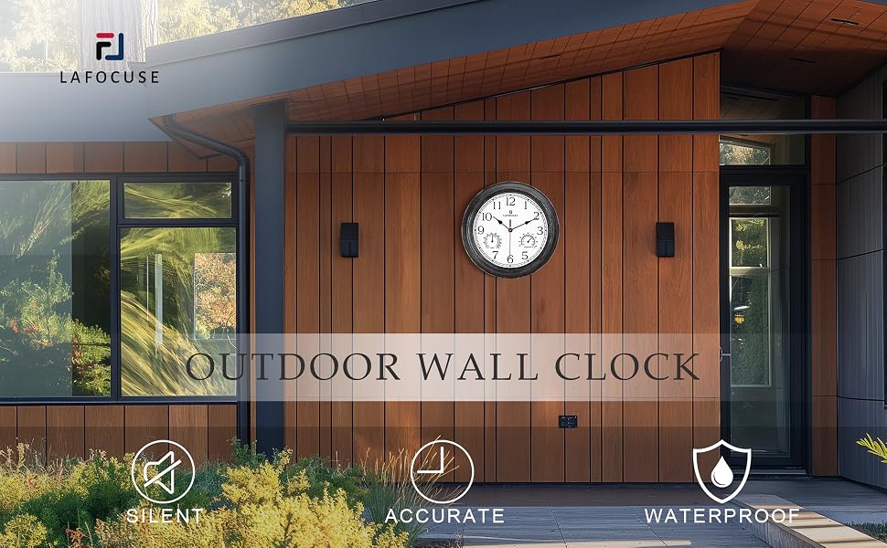 outdoor wall clock